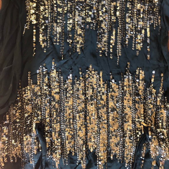 French Connection Silver Simmons Sequin Dress - Picture 6 of 8